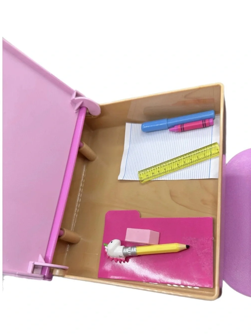 Pink School Playset with Doll, Chair, Desk and Accessories